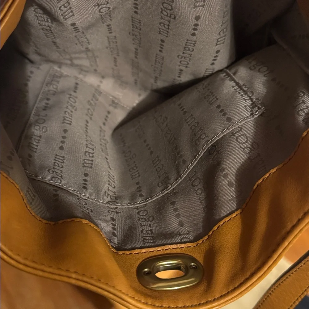 Margot New York “Marcy” Tan Leather Tote Bag